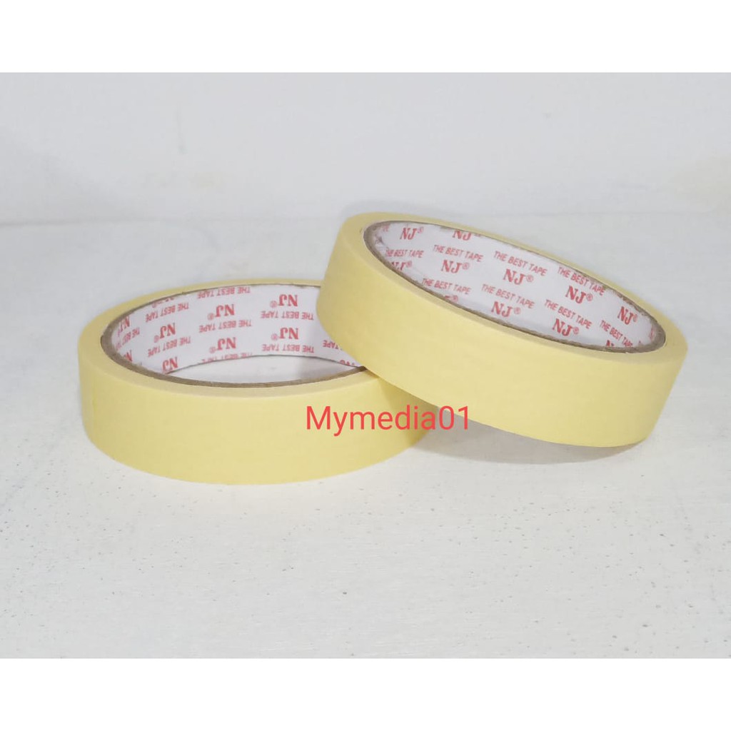 

masking tape / lakban kertas kuning 1 inch X 15 Yard