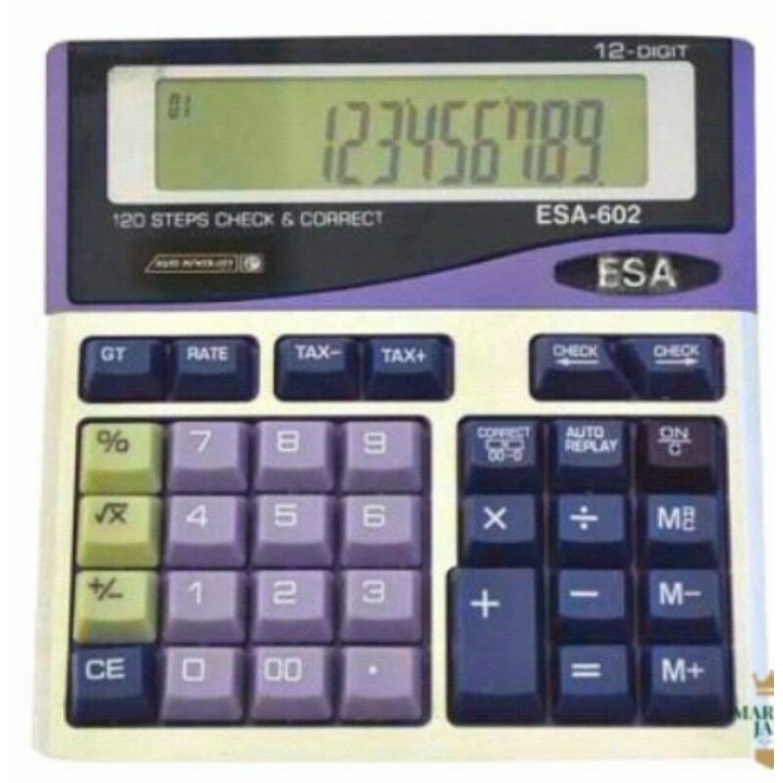 

COD Kalkulator Dagang besar Esa 602 kalkulator Kantor Free baterai Murah
