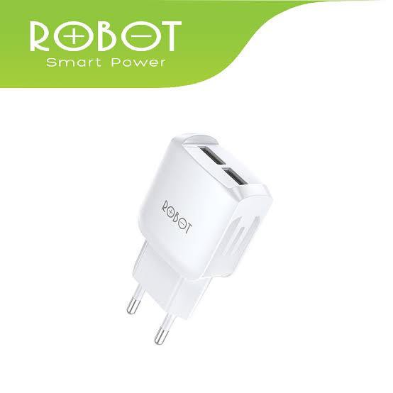 20pcs~Kepala Batok Adapter Charger Robot RTK6 / rt-k6 2 USB Port 2.4A garansi 1 tahun 1box