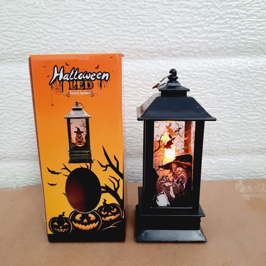 Lentera Lilin Halloween Dekorasi Seram Tengkorak Skull Haloween