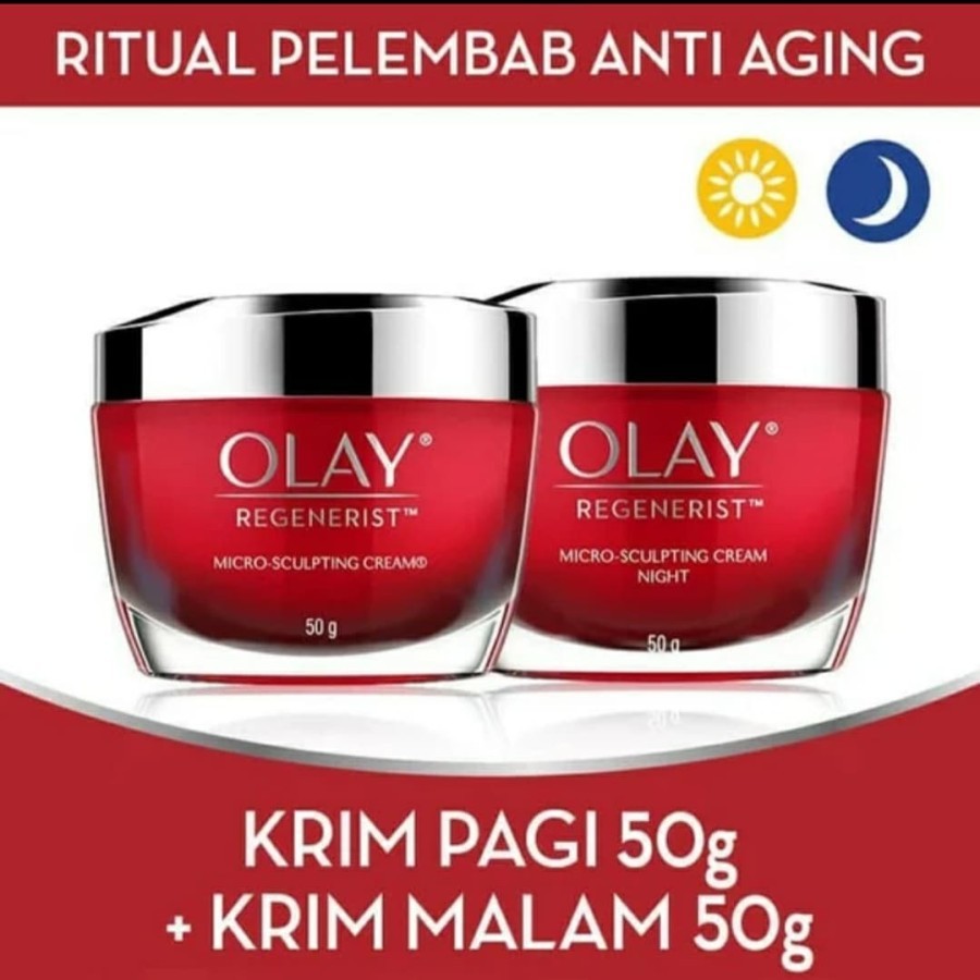Olay Set Regenerist Micro Sculpting Anti Aging Day & Night Cream 50 gr