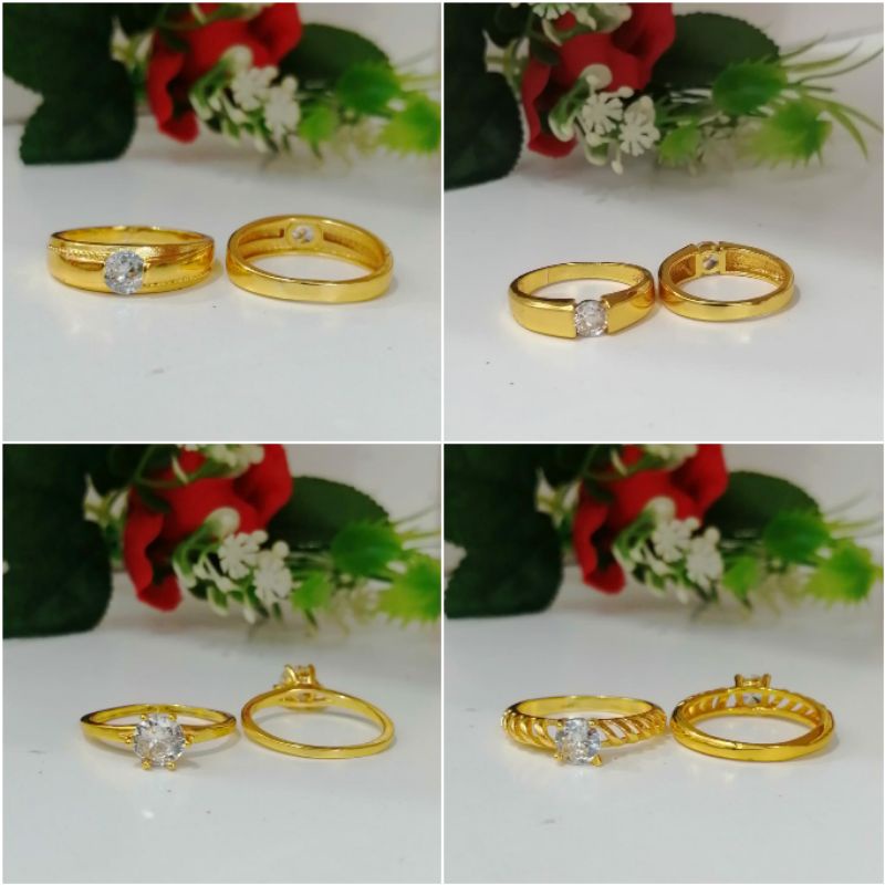 Fourfashion Cincin Dewasa Casual Batu Permata Kekinian PAI01
