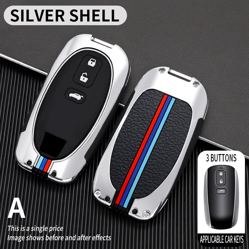 Casing Kunci Mobil Smart Bahan Zinc Alloy Untuk Luxgen U6 U7 SUV S5 2020 2021