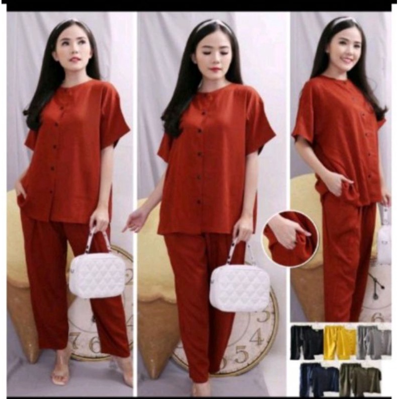 stelan CP standar Agnes premium by Tessa/one set Rayon twiill by Tessa