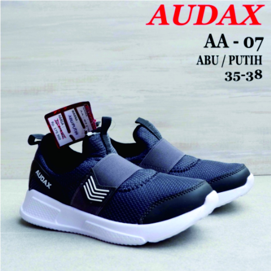 Sepatu AUDAX Original - AA 07 - Size 25-38 - Sepatu sneakers tanpa tali - Sepatu slip on - Sepatu se