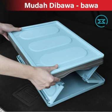 Box Container Lipat Ukuran L 52 x 38 x 28 Kotak Lipat Warna Keranjang Lipat Portable / Box Container Keranjang Kotak / Wadah Menyimpan Serbaguna