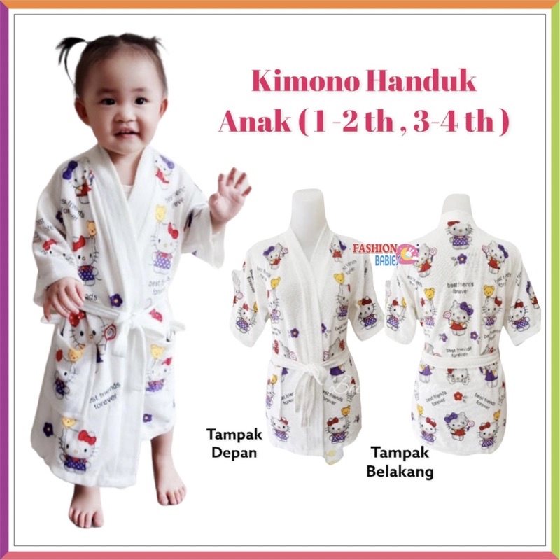 KIMONO HANDUK ANAK HELLOKITTY