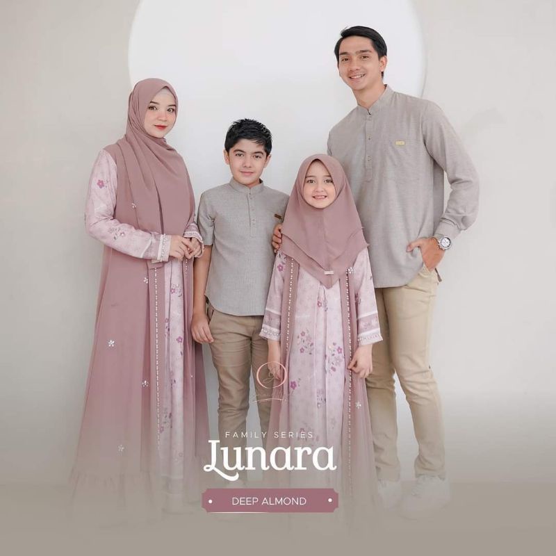 Lunara family series by gerai aliyah dress kids size L