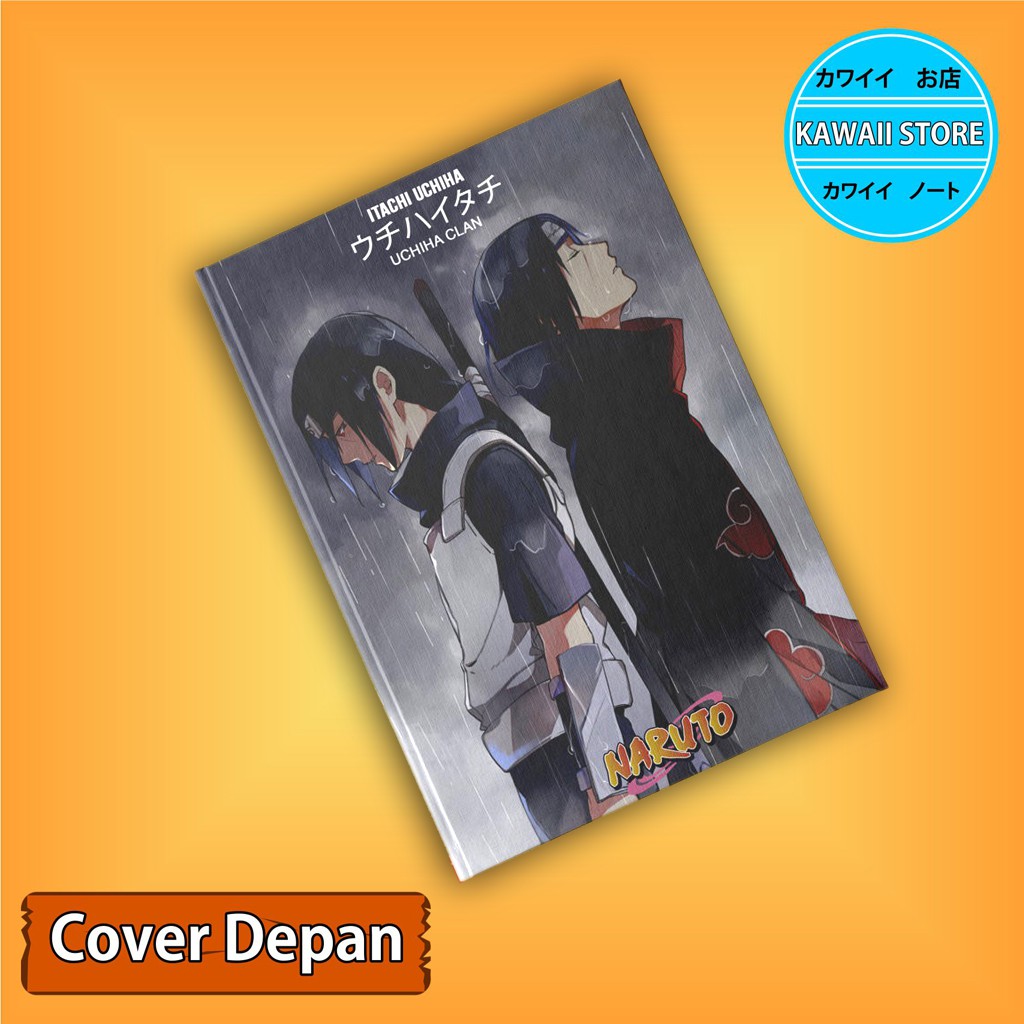 

Notebook / Pocket book Hard Cover Anime Naruto UCHIHA ITACHI uk A5 & A6 / Notes Book