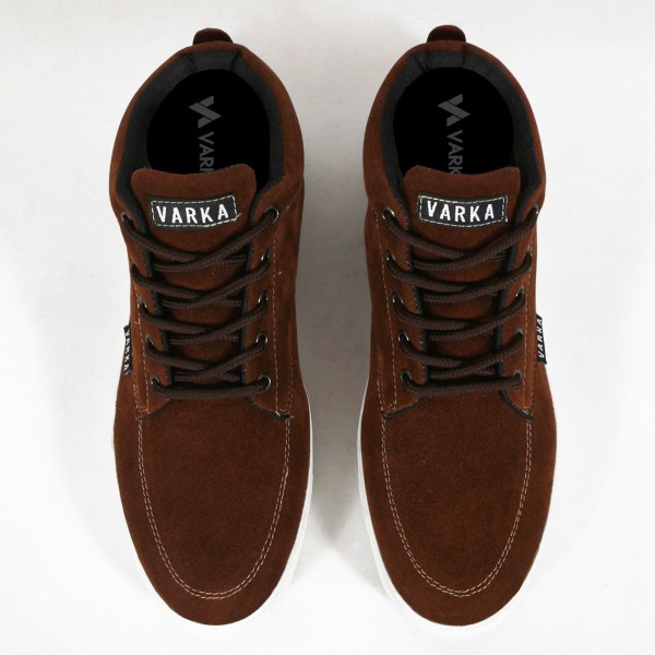 Sepatu Sneakers Wanita V 3051 Brand Varka Sepatu Kets Wanita Kekinian untuk Kuliah Kerja Hangout Trendi Berkualitas - Coklat