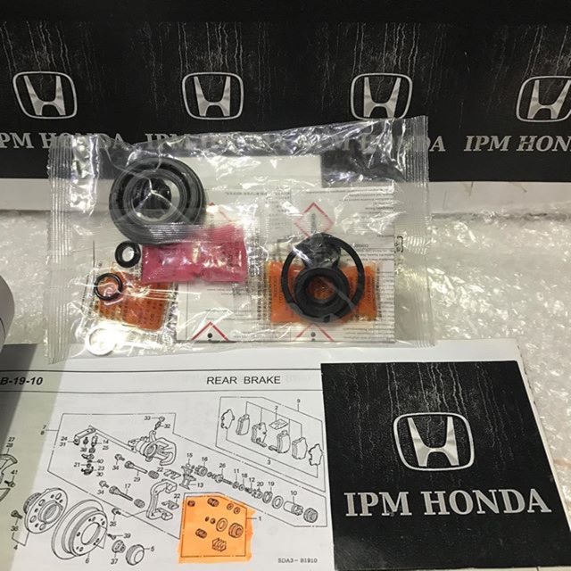 01473 SV4 Nissin Japan Seal Kit Kaliper Caliper Karet Rem Belakang Accord Maestro Cielo S84 S86 Vti VtiL CM5 Civic Es Vtis Century