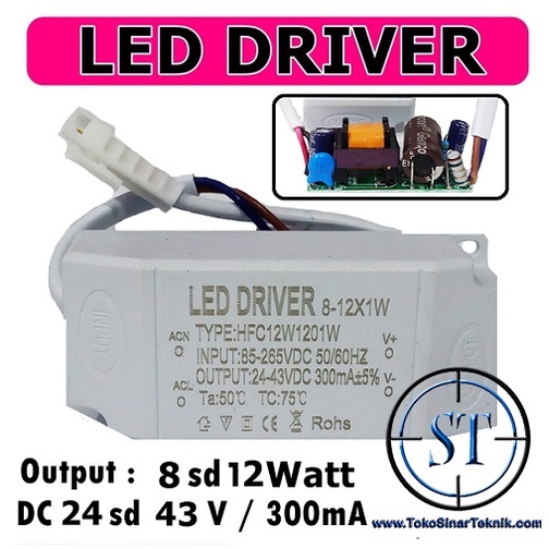 Kit Driver LED 12Led x 1Watt 220VAC