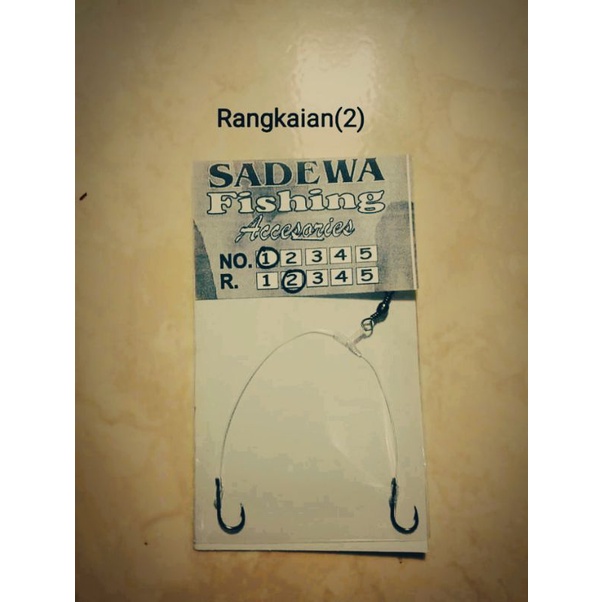 Pancing Rangkaian Cabang 2 mata kail