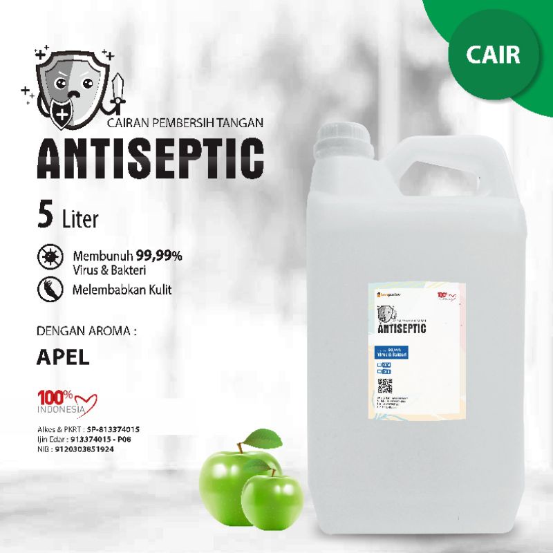 Handsanitizer CAIR  putih aroma Buah kemasan jurigen 5 liter