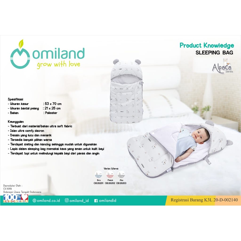 Omiland Sleeping Bag Alpaca Series OB2620