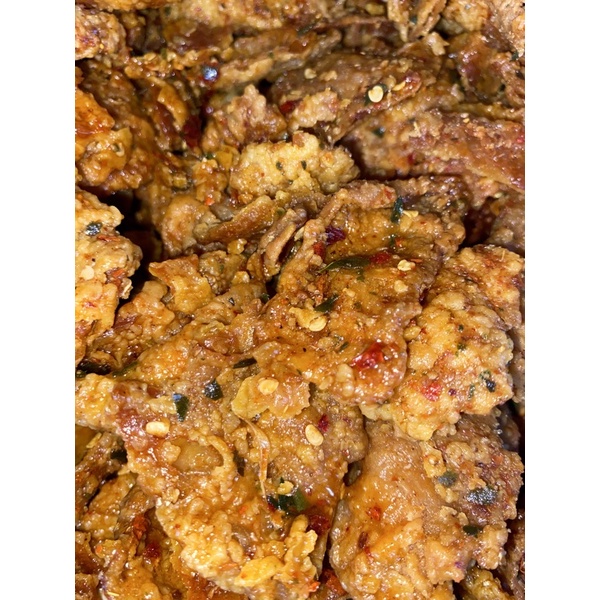 

KULIT AYAM CRISPY PEDAS 250gram