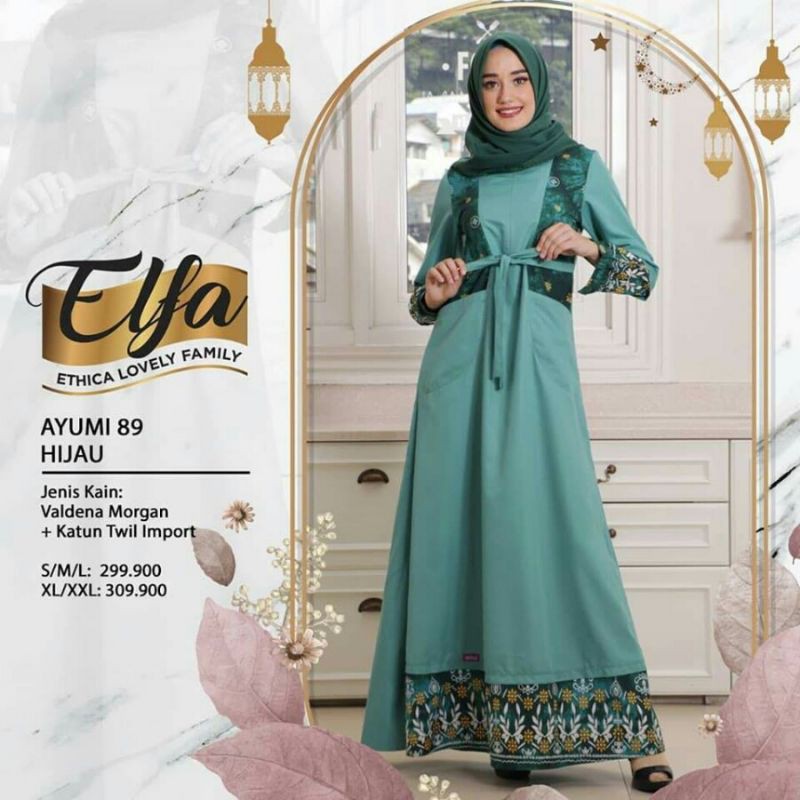 Gamis Ethica Ayumi 89 Hijau  By Ethica