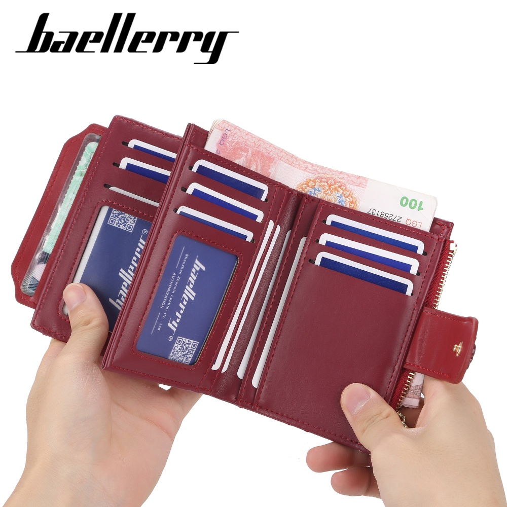 BAELLERRY N1821 Dompet Wanita Kecil Bahan Kulit PU Leather Premium WATCHKITE WKOS