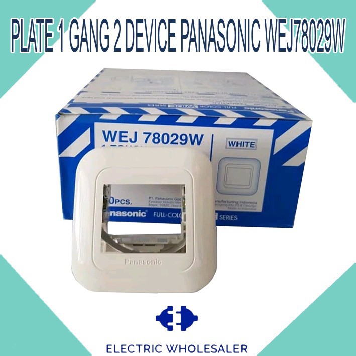 PLATE 1 GANG 2 DEVICE PANASONIC WEJ78029W