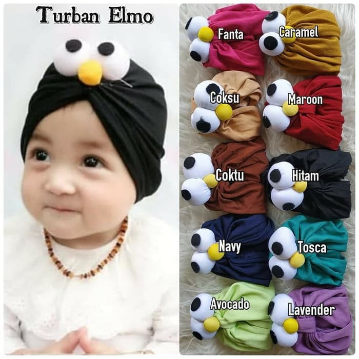 ALFATIH STORE / Turban Elmo / mix 5pcs warna