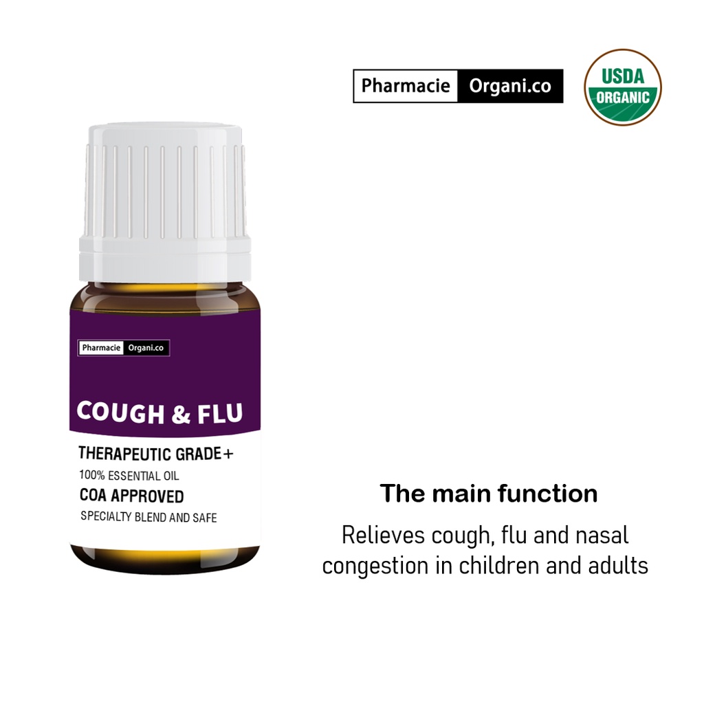 Pharmacie Organico - Cough &amp; Flu Essential Oil DIffuser Himidifier Aromaterapi