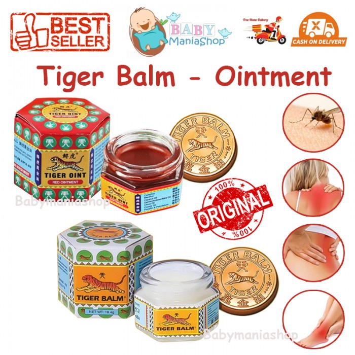 Jual TIGER BALM Balsem Macan Ointment Cap Macan Merah Dan Putih Red