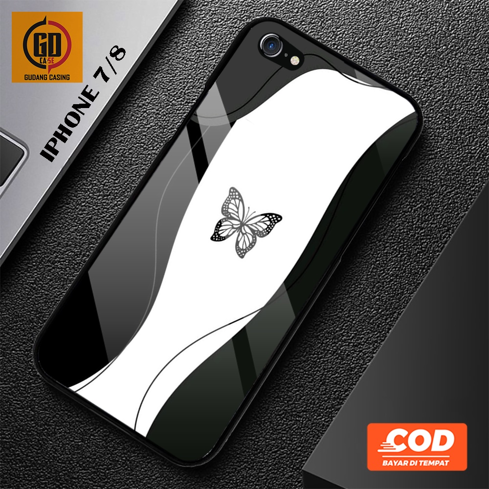 Case iPhone 7, 8 Terbaru - Gudang Casing [ Butterfly ] iPhone 7, 8 - Case Hp - Casing Hp - Softcase 