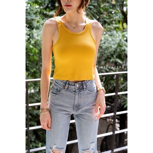 KAOS BELLACITA TANK TOP CROP TOP IMPORT BANGKOK (BJBLC673)