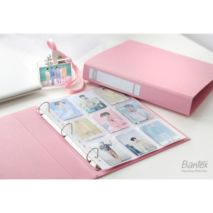 

READY COD Bantex Photocard Album A4 3 Ring Binder Bubble Gum Color Pink 8322P PROMOKode 4417