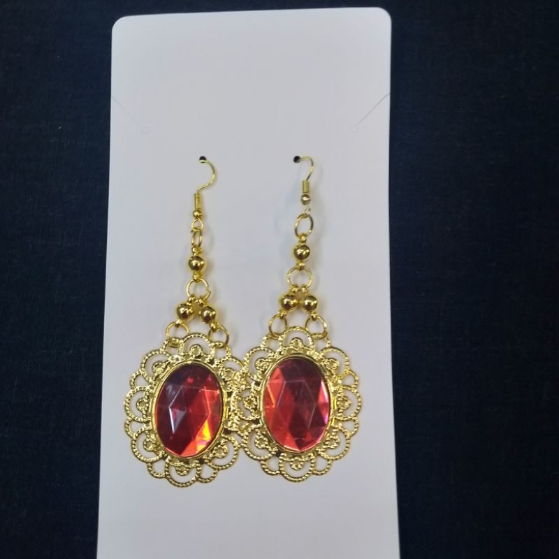 Anting Batu oval-Anting Pesta-Anting India Dance