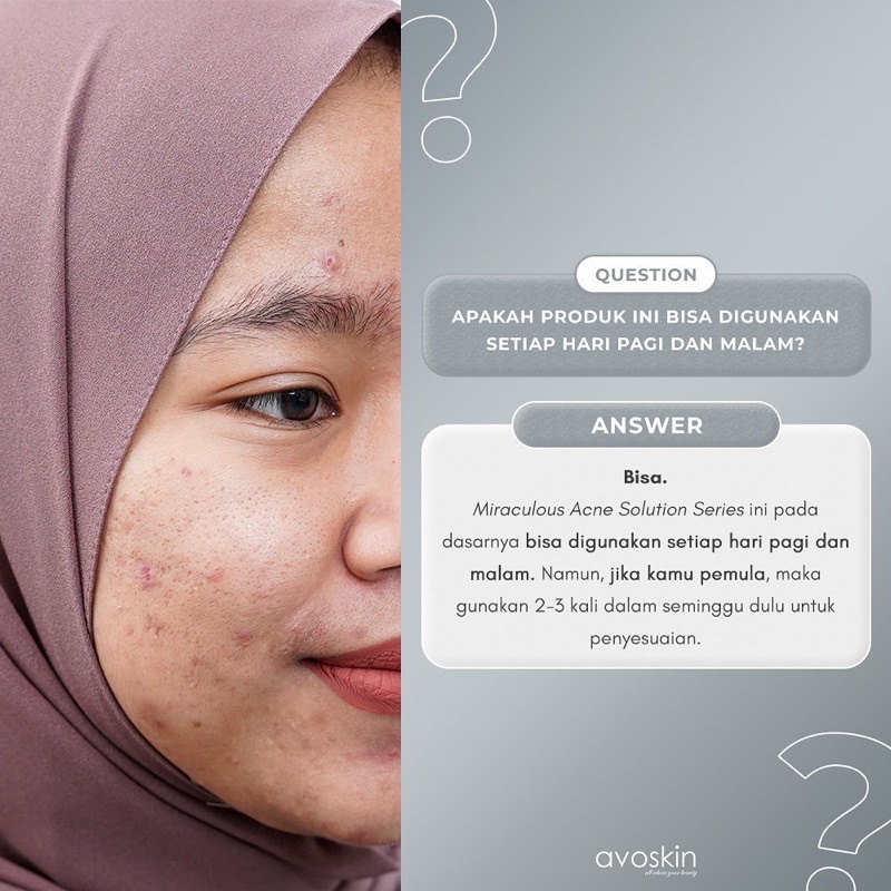 AVOSKIN Miraculous Acne Solution Spot Treatment 15ml - Obat Totol Jerawat