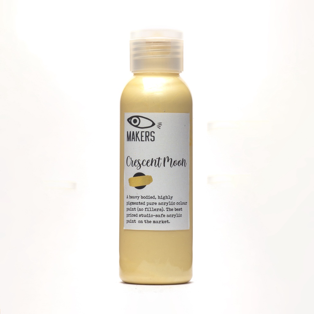 

Crescent Moon Metallic Acrylic Paint 100ml by MAKERS
