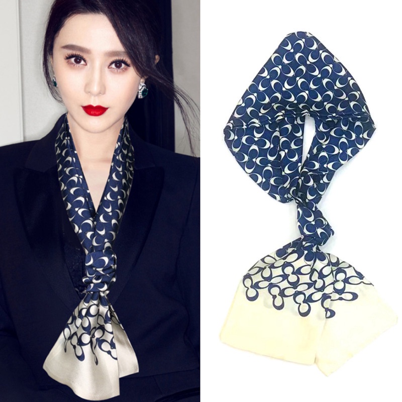 Syal Scarf Leher / Syal Scarf Rambut Kepala Bahan Silk Immitation / Syal Scarf Wanita Korean Fashion Style Impor / Scraf Leher / Scarf Tas Wanita