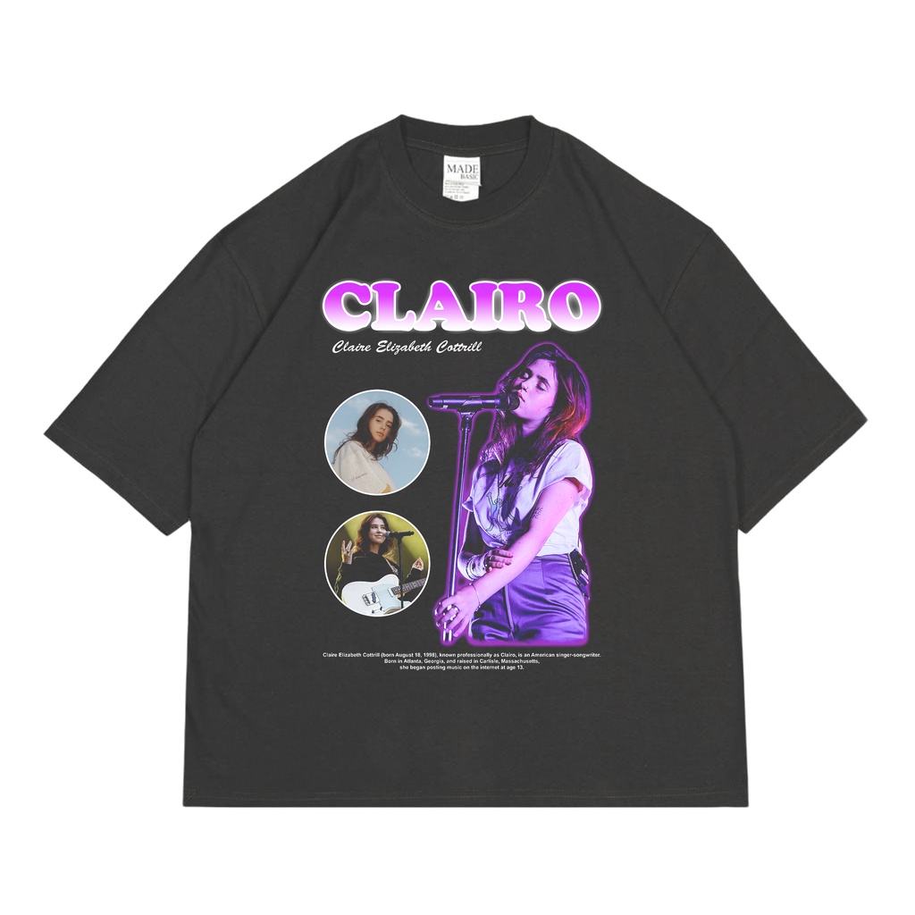 KAOS VINTAGE OVERSIZE CLAIRO | UNISEX | KAOS OVERSIZE CLAIRO | CLAIRO TEES