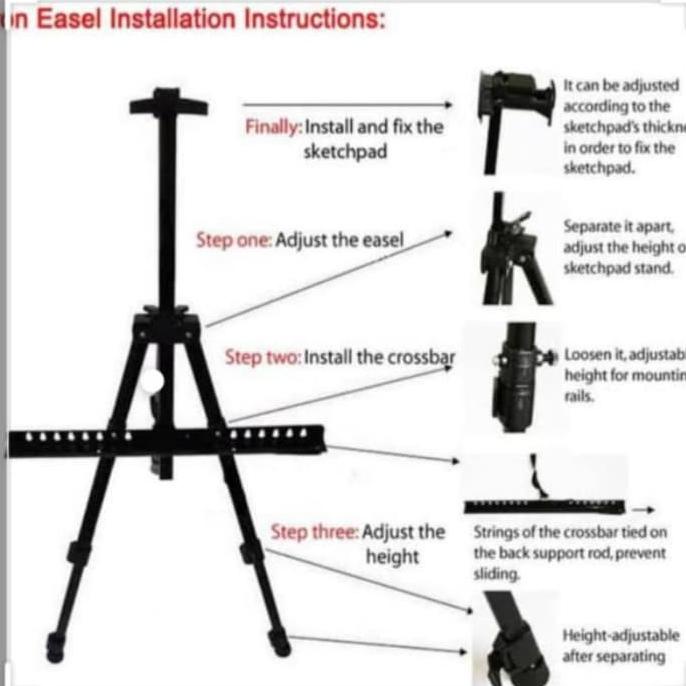 

EASEL STAND LUKIS/BINGKAI FOTO/PAPAN TULIS/PROMOSI READY STOK
