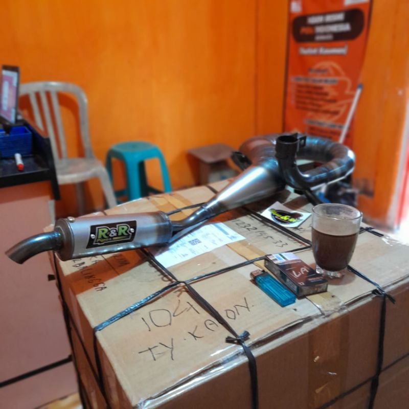 Terlaris !!! KNALPOT RACING VESPA  KANAN PX150, SUPER, EXCEL by R&R Pipes-3