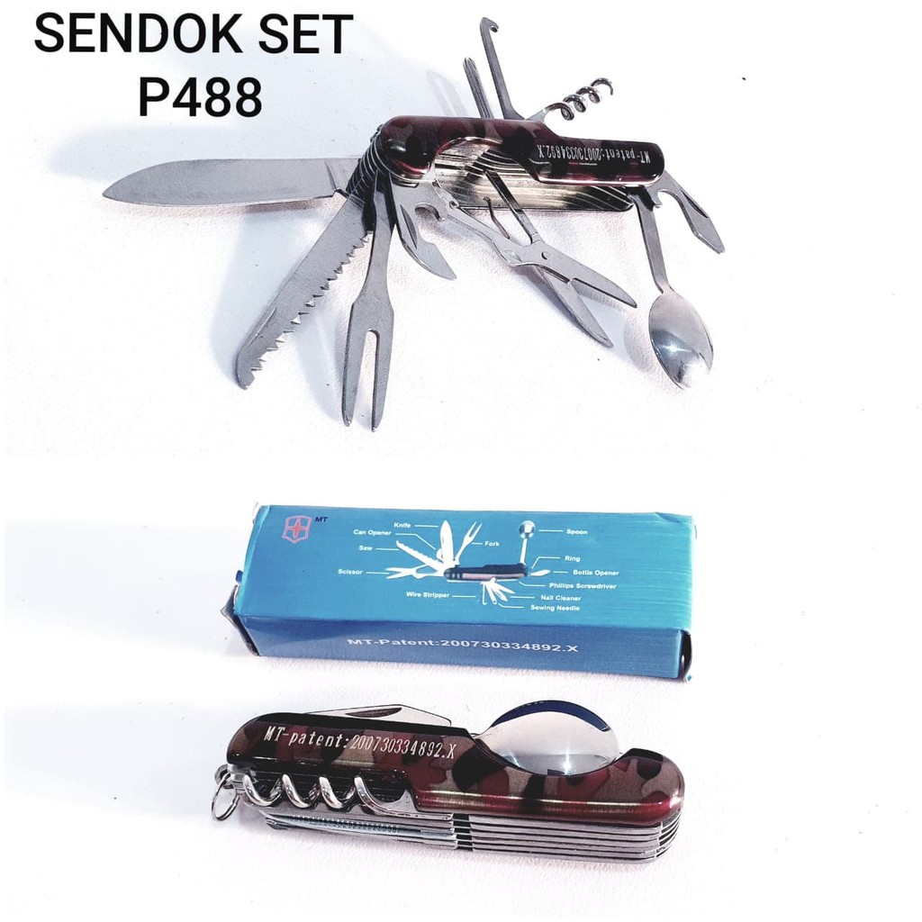 Terbaru SENDOK SET P488 SENDOK SET CAMPING KEMPING OUTDOOR