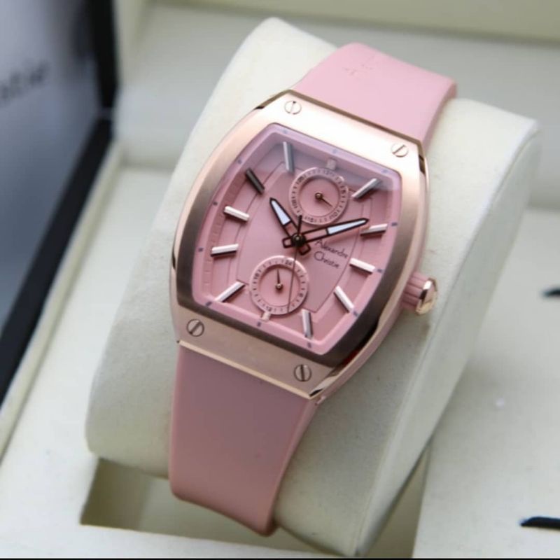 Jam Tangan Alexandre Christie AC 2944 Wanita / AC2944 New Peach Rose Original