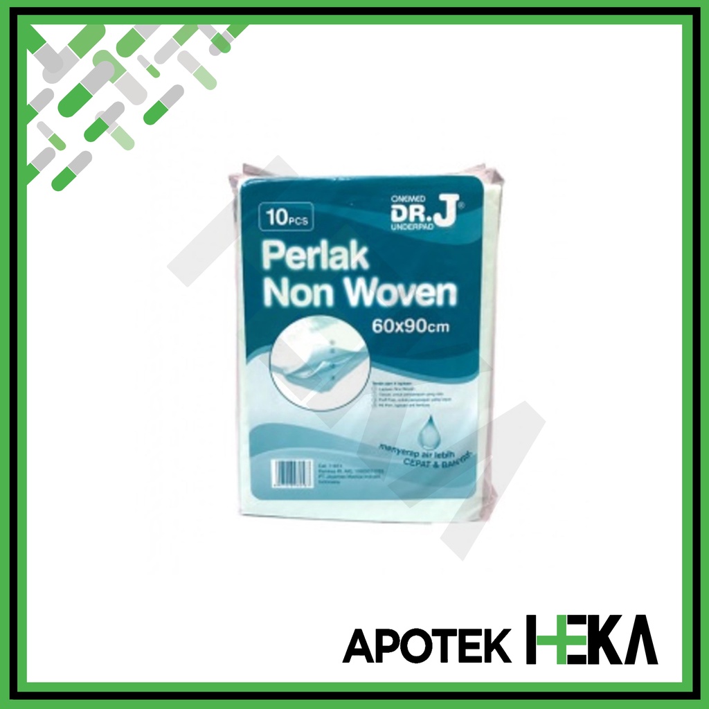 U Pad Underpad DR.J 60x90 cm Isi 10 Perlak Non Woven Onemed (SEMARANG)