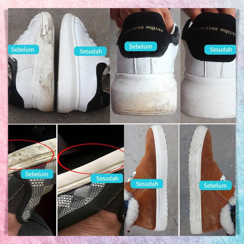 Pembersih Sepatu Penghilang Noda Pemutih Sneakers Tas Shoes Cleaner Sabun Cuci Perawatan Sepatu