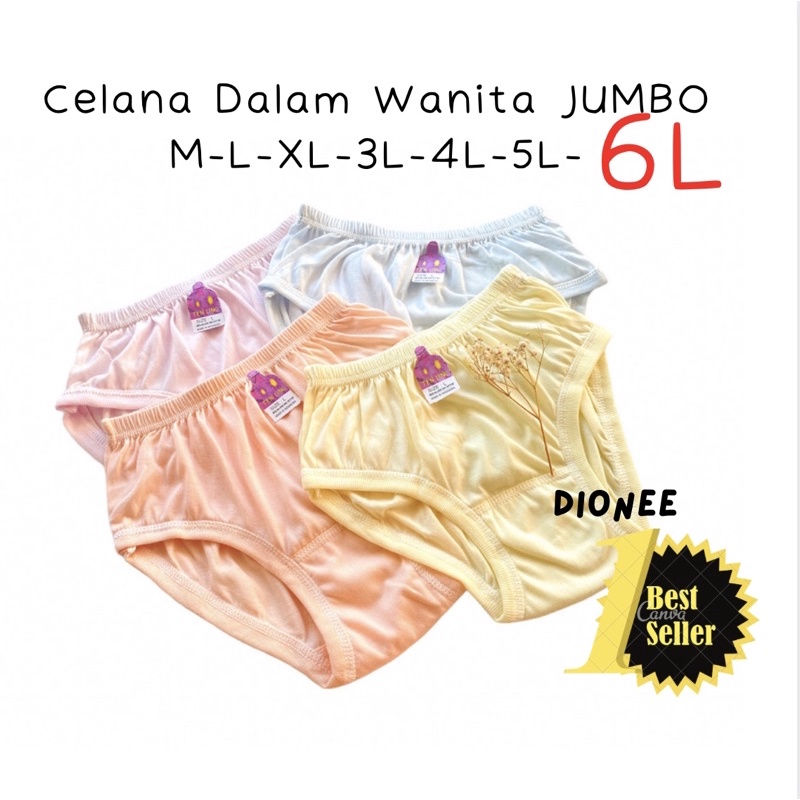 Celana Dalam Wanita Cewek Dewasa Remaja Jumbo 6L 5L 4L 3L Celana Dalam Ibu CD Jumbo Polos CD Murah