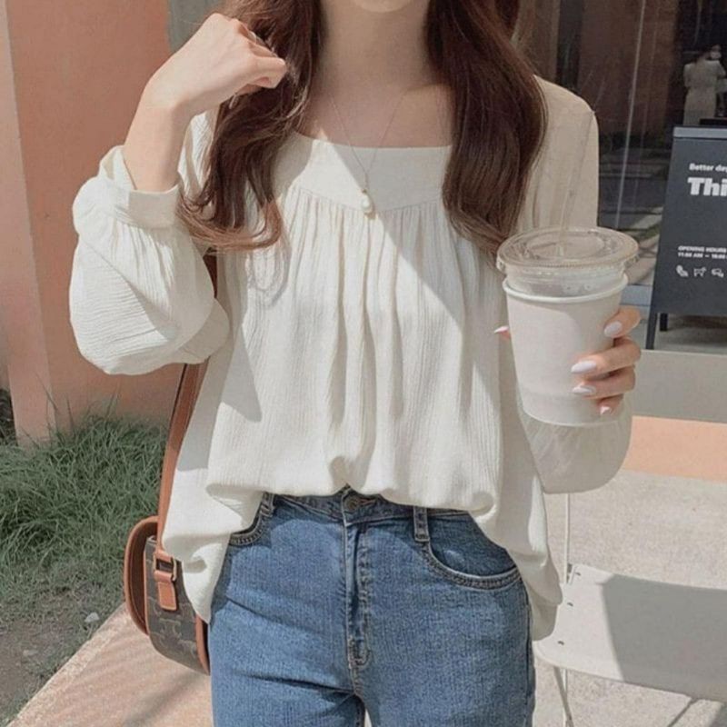 M FESYEN | SHIKA KOREAN BLOUSE | BLOUSE WANITA KOREAN STYLE | BLOUSE WANITA HIJAB | BLOUSE WANITA IM