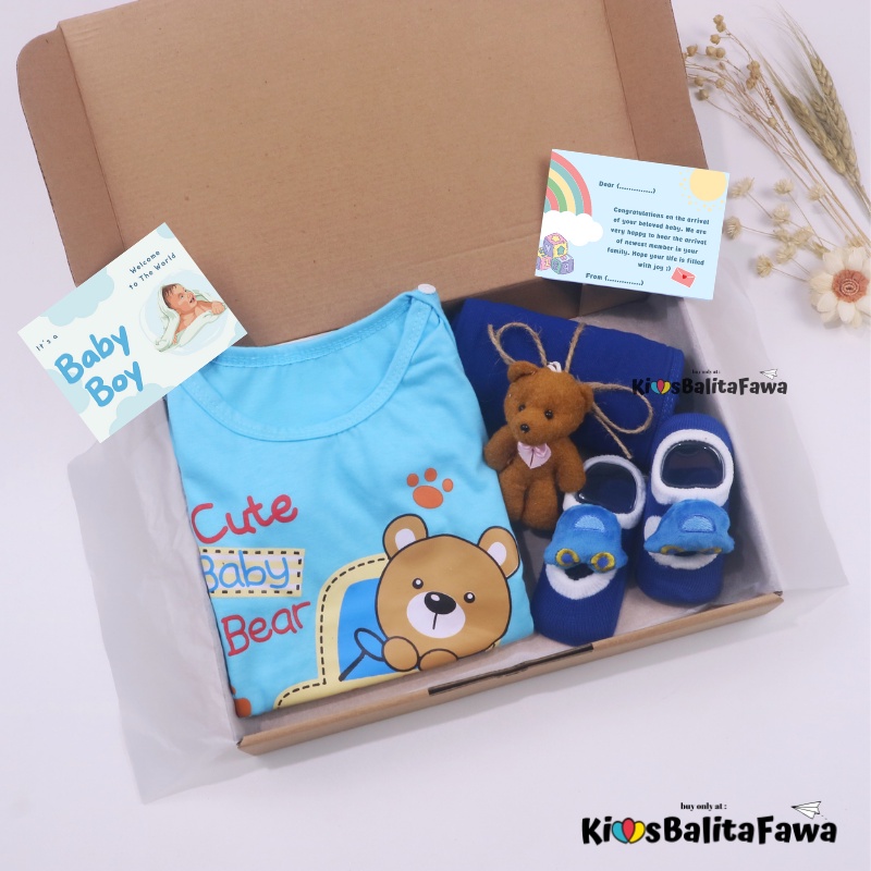 [PLAYFUL] Hampers Baby New Born Kado Lahiran 0-6 Bulan / Set Bayi Perempuan Laki-Laki Jumper