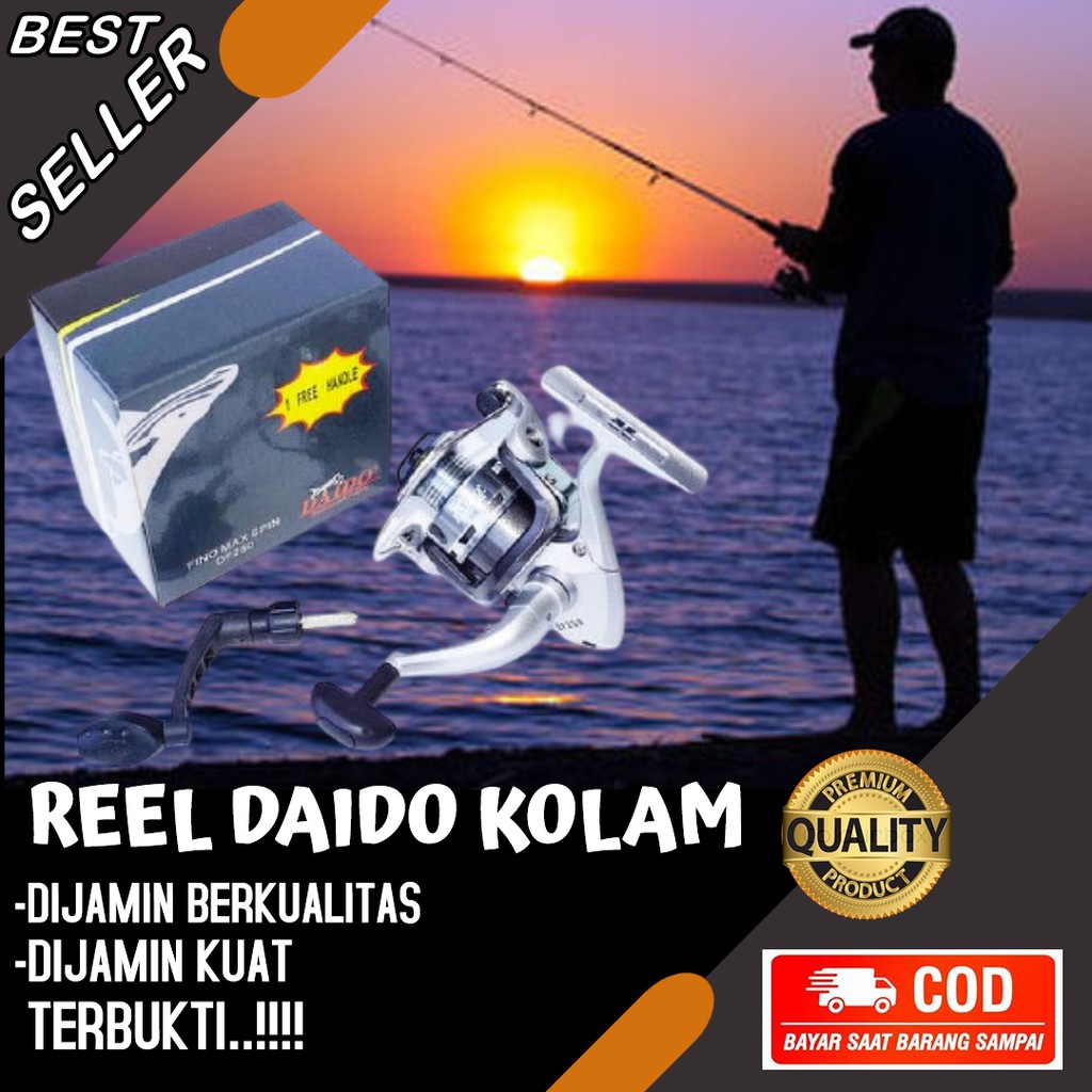 PROMO (CUCI GUDANG) REEL DAIDO KOLAM PANCINGAN ORIGINAL RELL PANCING MURAH REL PANCING ALAT PANCING