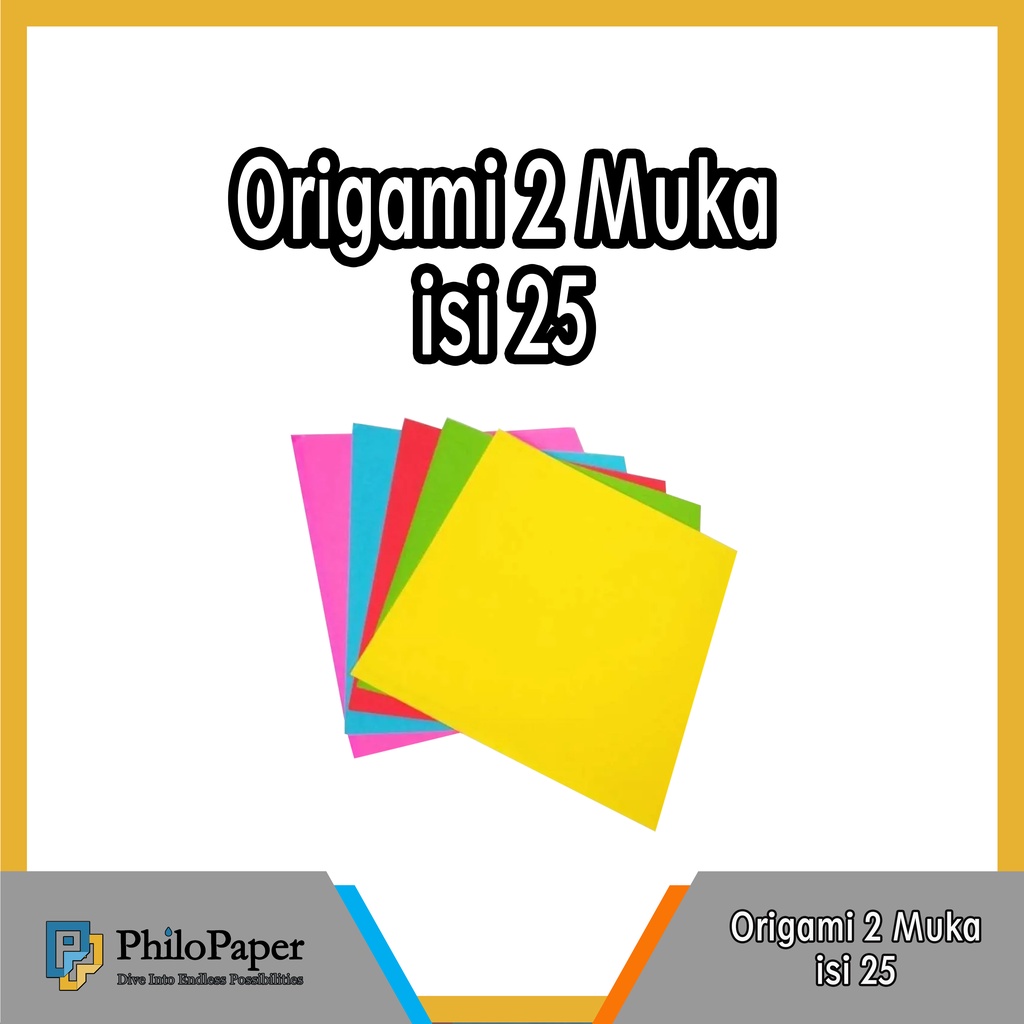 

ATK ~ Origami 2 Muka ( isi 25 ) / Origami Bolak Balik