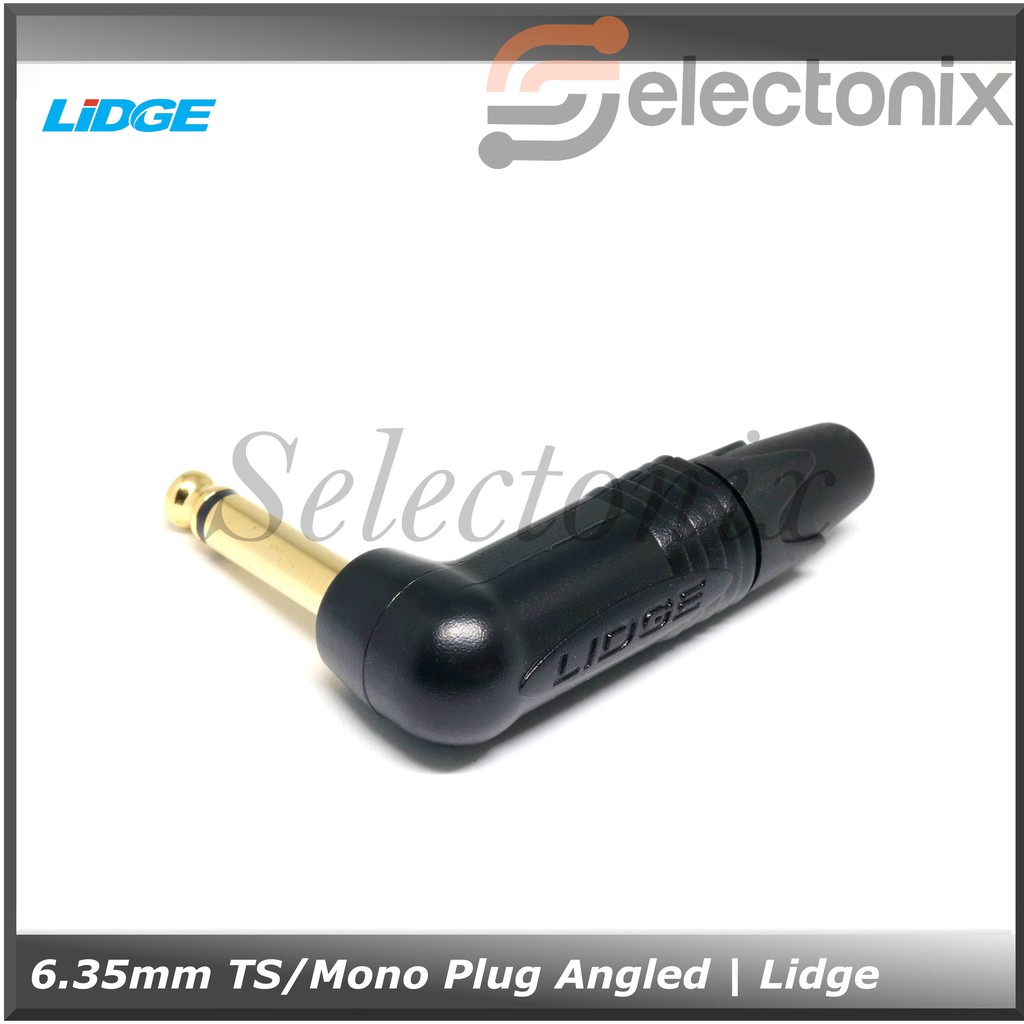 Jack Audio 1/4&quot; TS-Mono Angled | Lidge [TS-BG-L]