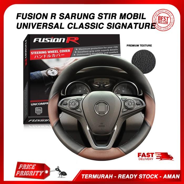 Cover Stir Mobil / Sarung Stir FUSION R Classic Signature UNIVERSAL