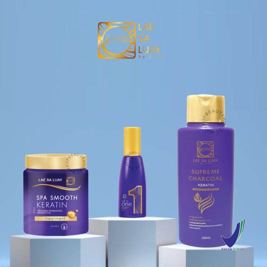 Jual LAE SA LUAY Keratin Hair Spa Smooth Shampoo Hair Serum (Masker