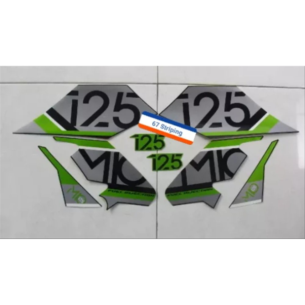 Stiker Striping Motor Mio M3 125 2017 Hijau