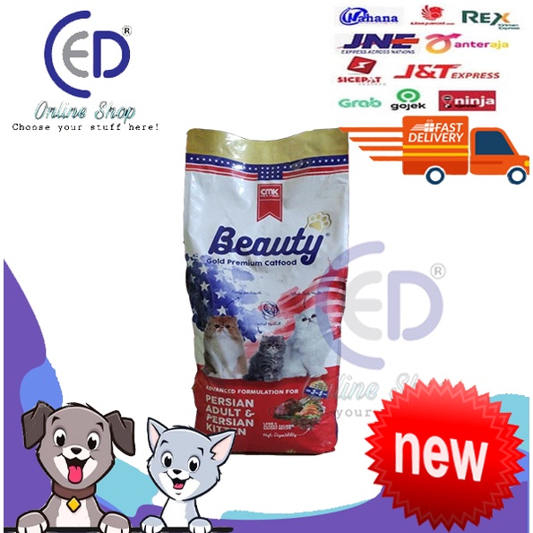 MAKANAN KUCING BEAUTY PREMIUM 20KG DAN GOLD 15KG DISKON